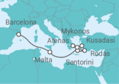 Itinerario del Crucero Islas Griegas y Turquía TI - Celebrity Cruises