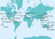 Itinerario del Crucero Tramo de vuelta al mundo: De Barcelona a Hong Kong - Costa Cruceros