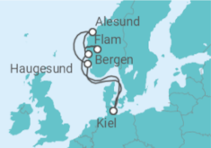 Itinerario del Crucero Noruega TI - AIDA