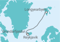 Itinerario del Crucero Islandia - Silversea