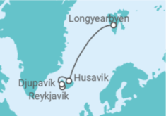 Itinerario del Crucero Islandia - Silversea