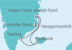 Itinerario del Crucero Islandia - Silversea