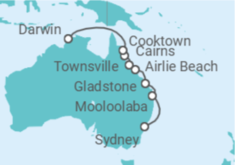 Itinerario del Crucero Australia - Regent Seven Seas