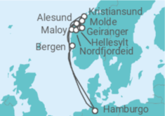 Itinerario del Crucero Tesoros de la naturaleza - Costa Cruceros