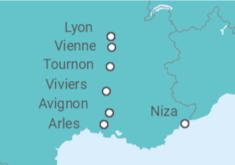 Itinerario del Crucero Colores de la Provenza - AmaWaterways