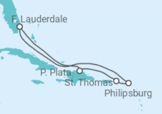 Itinerario del Crucero St. Maarten, St. Thomas, República Dominicana - con vuelos - Celebrity Cruises