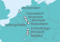 Itinerario del Crucero El encantador Rin - AmaWaterways