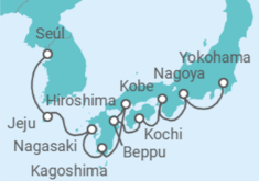 Itinerario del Crucero Asia: Kochi, Jeju y Nagoya - NCL Norwegian Cruise Line