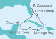 Itinerario del Crucero El Caribe: Great Stirrup Cay y Cozumel - NCL Norwegian Cruise Line