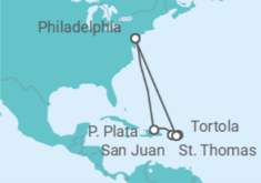 Itinerario del Crucero Puerto Rico, Islas Vírgenes - Reino Unido, Islas Vírgenes - EEUU - NCL Norwegian Cruise Line