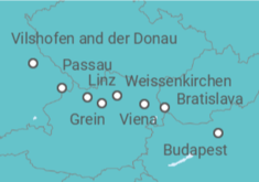 Itinerario del Crucero Melodías del Danubio - AmaWaterways