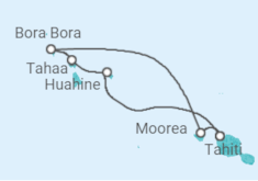 Itinerario del Crucero Polinesia Francesa - Paul Gauguin