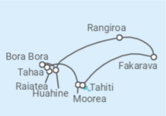 Itinerario del Crucero Polinesia Francesa - Paul Gauguin