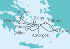 Itinerario del Crucero Grecia - Ponant