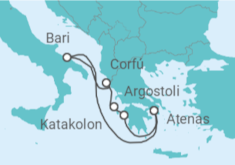 Itinerario del Crucero Grecia, Italia - MSC Cruceros