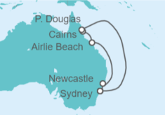 Itinerario del Crucero Australia TI - Celebrity Cruises