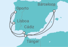 Itinerario del Crucero Marruecos, Portugal, España TI - Celebrity Cruises