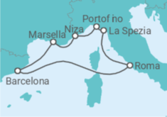 Itinerario del Crucero Italia, Francia TI - Celebrity Cruises