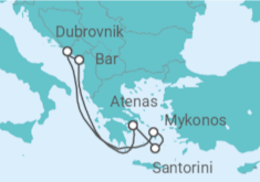 Itinerario del Crucero Montenegro, Croacia, Grecia TI - Celebrity Cruises