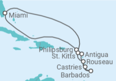 Itinerario del Crucero St Maarten, Antigua, Barbados TI - Celebrity Cruises
