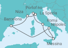 Itinerario del Crucero Francia y la Riviera Italiana TI - Celebrity Cruises