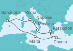 Itinerario del Crucero Malta, Grecia, Italia TI - Celebrity Cruises
