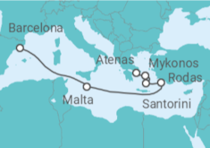 Itinerario del Crucero Malta, Grecia TI - Con vuelos - Celebrity Cruises