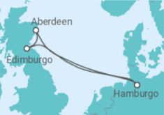 Itinerario del Crucero Reino Unido TI - AIDA