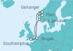 Itinerario del Crucero Noruega, Bélgica TI - Celebrity Cruises