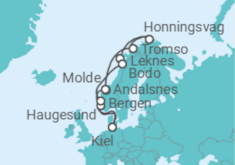 Itinerario del Crucero Noruega TI - AIDA