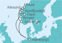 Itinerario del Crucero Noruega TI - AIDA