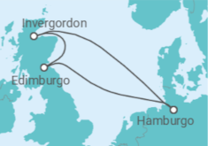 Itinerario del Crucero Reino Unido TI - AIDA