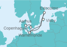 Itinerario del Crucero Dinamarca, Alemania, Suecia TI - AIDA
