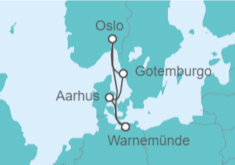 Itinerario del Crucero Dinamarca, Suecia, Noruega TI - AIDA