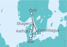 Itinerario del Crucero Dinamarca, Noruega TI - AIDA