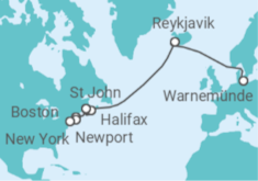 Itinerario del Crucero Islandia, Canadá, Estados Unidos (EE.UU.) TI - AIDA