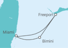 Itinerario del Crucero Bahamas y Bimini Beach Club - Virgin Voyages