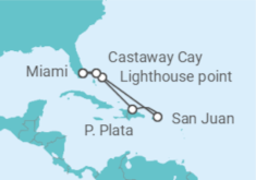 Itinerario del Crucero Puerto Rico - Disney Cruise Line