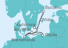 Itinerario del Crucero Suecia, Alemania, Polonia, Dinamarca TI - AIDA