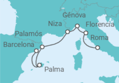 Itinerario del Crucero Un recorrido por las luces de la Riviera y las celebraciones de Año Nuevo - Explora Journeys