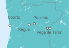 Itinerario del Crucero Portugal, España - Emerald Cruises