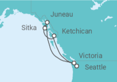 Itinerario del Crucero Alaska - MSC Cruceros