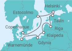 Itinerario del Crucero Capitales Bálticas - MSC Cruceros