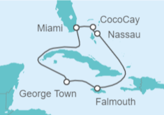 Itinerario del Crucero Bahamas, Jamaica, Islas Caimán - Royal Caribbean
