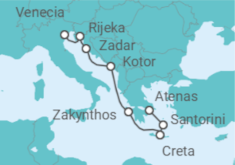 Itinerario del Crucero Grecia, Montenegro TI - Costa Cruceros