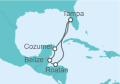 Itinerario del Crucero Honduras, Belice, México - Royal Caribbean