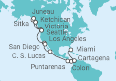 Itinerario del Crucero Desde Seattle a Miami - MSC Cruceros