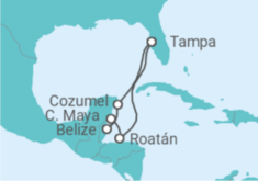 Itinerario del Crucero Honduras, Belice, México - Royal Caribbean