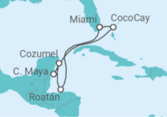 Itinerario del Crucero Caribe Occidental y CocoCay - Royal Caribbean
