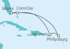 Itinerario del Crucero Caribe Oriental & Perfect Cay - Royal Caribbean